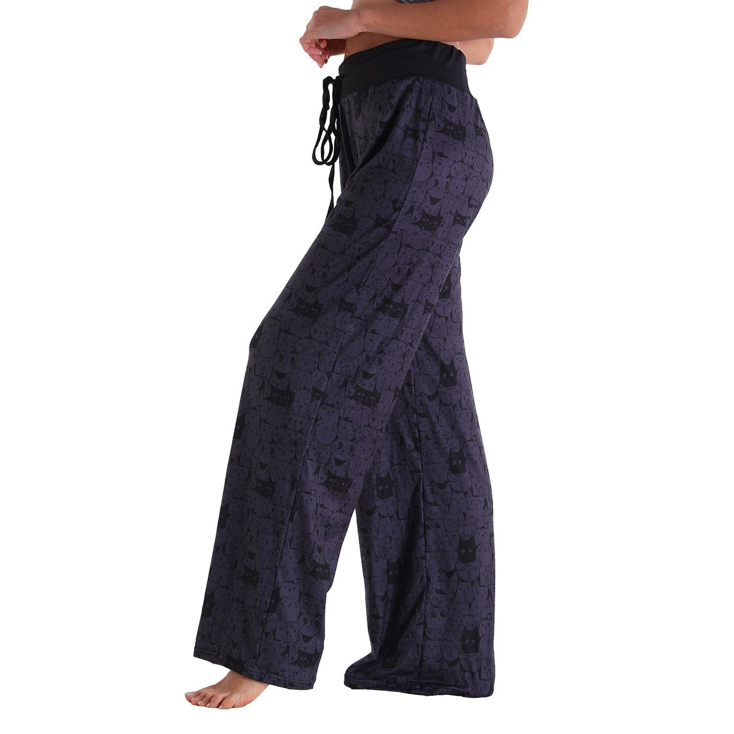 Casual Bandage Solid Loose Homewear Pajamas Pants-Pajamas-2011-S-Free Shipping Leatheretro