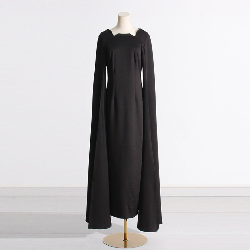 Designed Elegant Long Evening Dresses-Dresses-Black-S-Free Shipping Leatheretro