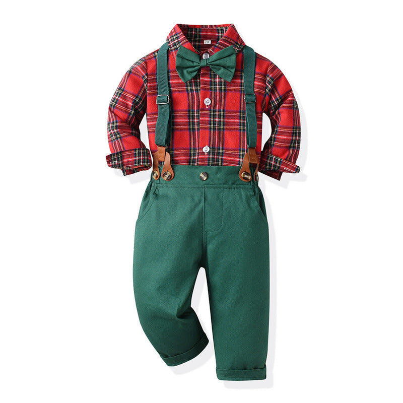 Boys' Christmas Suits-Suits-A-70CM-Free Shipping Leatheretro