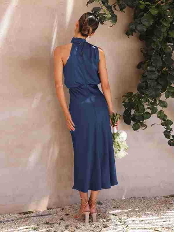 Sexy Halter Women Evening Party Dresses-Dresses-Apricot-S-Free Shipping Leatheretro