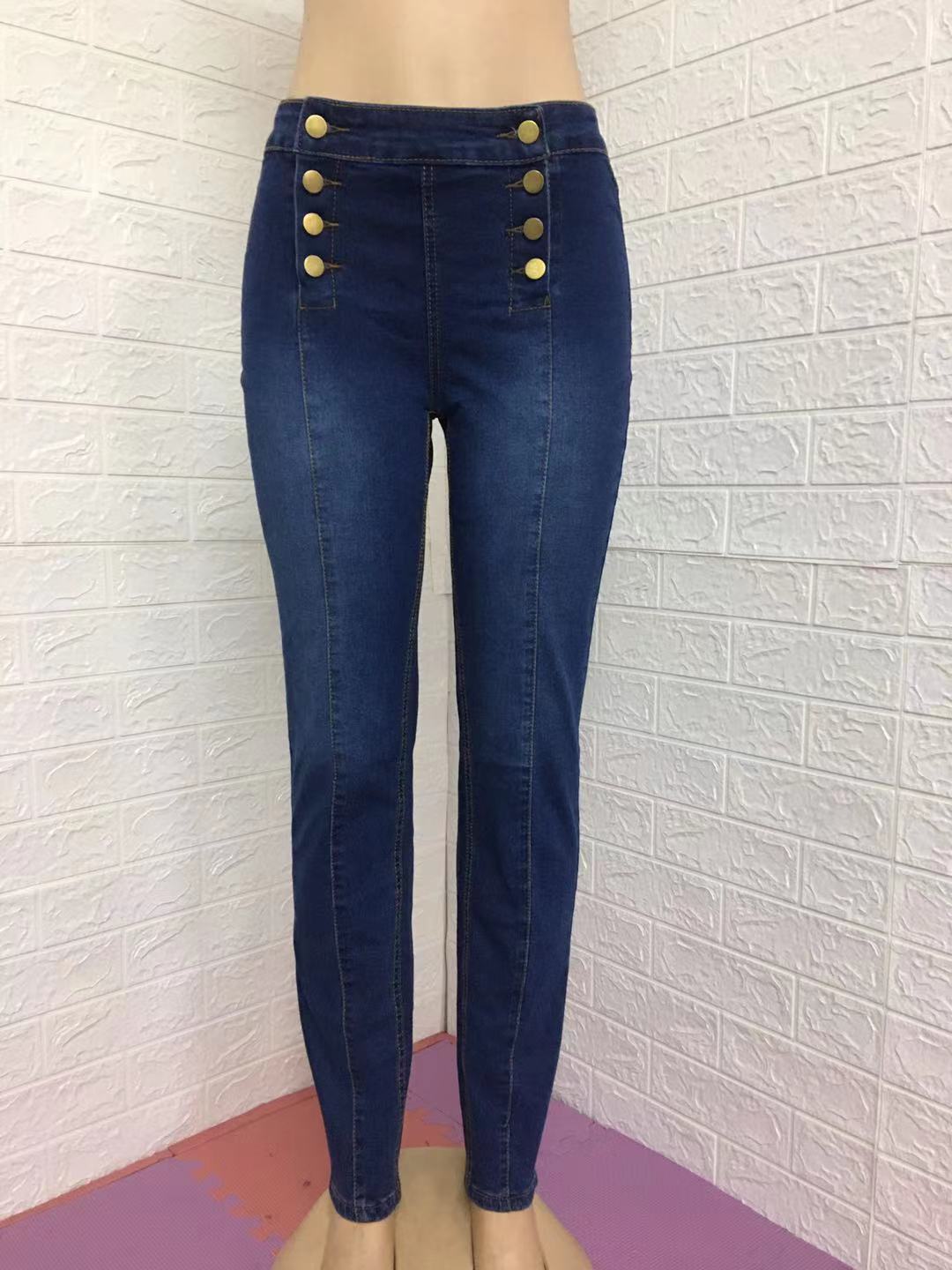 Sexy Slim Elastic Women Jeans-Pants-Dark Blue-S-Free Shipping Leatheretro