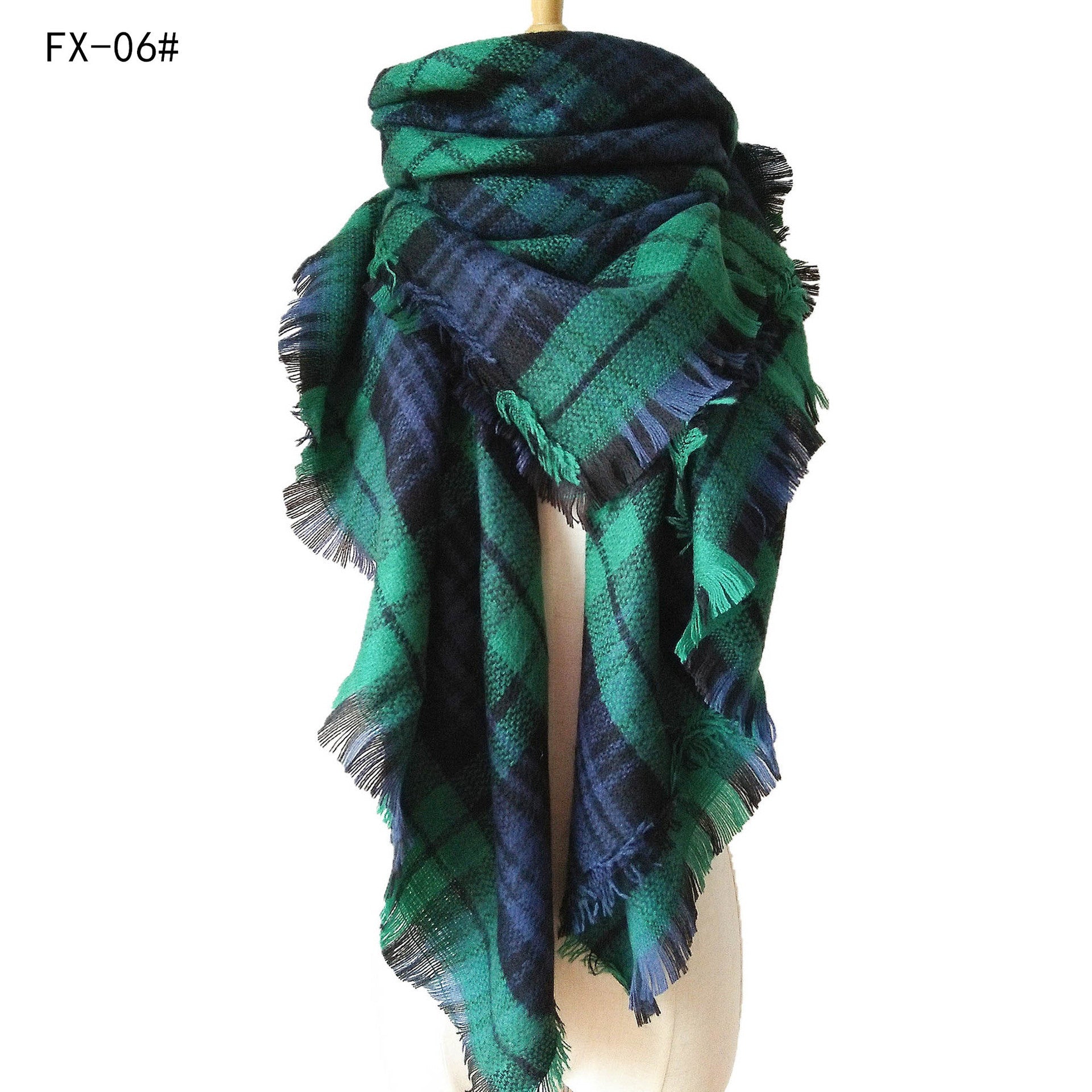 Colorful Soft Winter Scarfs for Women-scarves-6#-140cm-Free Shipping Leatheretro