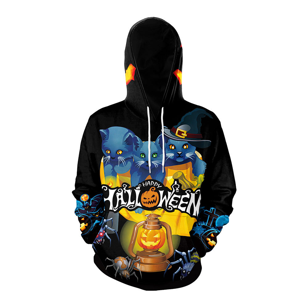 Hip Hop Style Women Plus Sizes Hoodies for Halloween-Shirts & Tops-WB128-013-M-Free Shipping Leatheretro