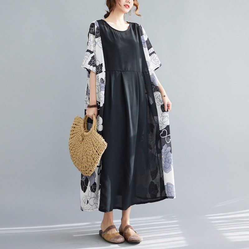 Summer Cotton Vintage Short Sleeveless Long Cozy Dresses-Dresses-The same as picture-One Size-Free Shipping Leatheretro
