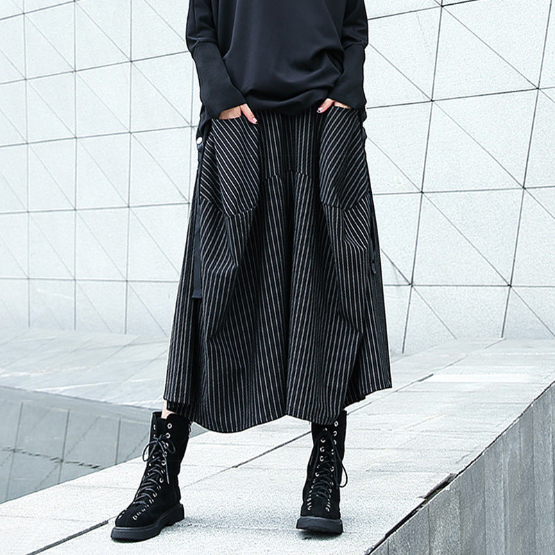 Designed High Waist Loose Wide Legs Pants-Pants-The same as picture-Color-Free Shipping Leatheretro