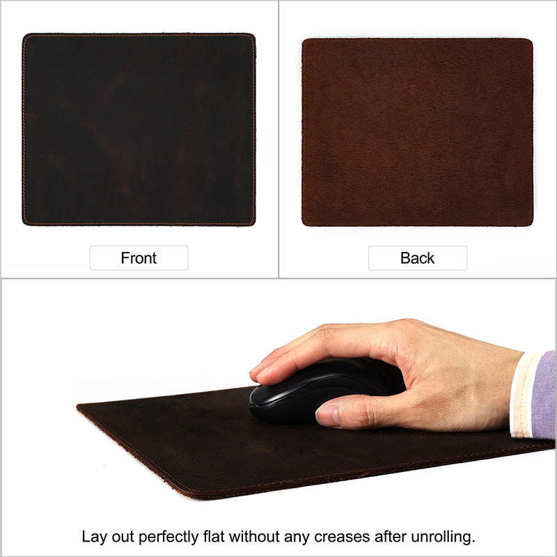 Durable Leather Mouse Pad 395-Mouse Pads-Coffee-Free Shipping Leatheretro