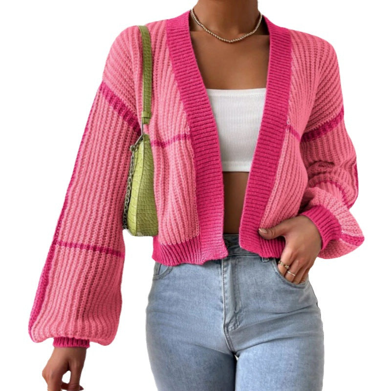 Fashion Knitted Cardigan Sweaters for Women-Shirts & Tops-Green-S-Free Shipping Leatheretro