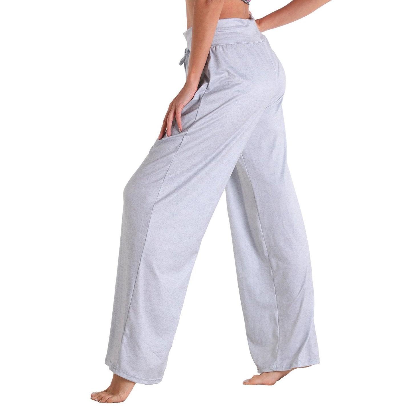 Casual Bandage Solid Loose Homewear Pajamas Pants-Pajamas-2011-S-Free Shipping Leatheretro