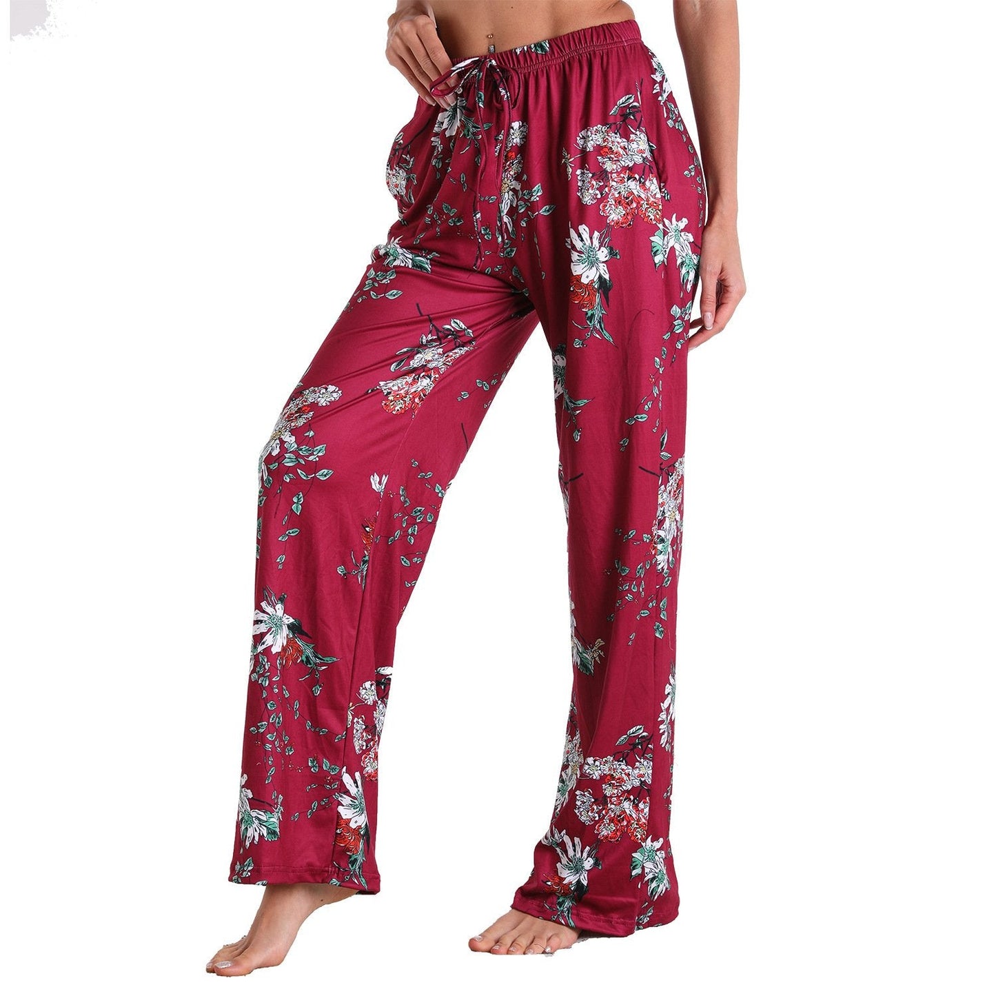 Leisure Women Comfortable Pants with Pocket-Pajamas-3011-S-Free Shipping Leatheretro