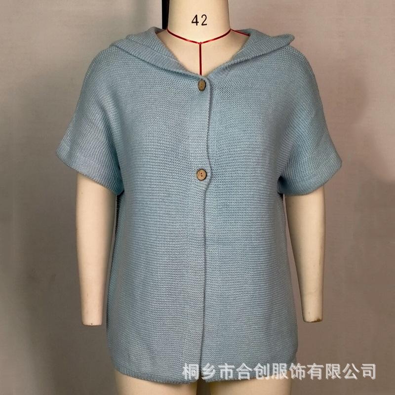 Loose Fall/Winter Hoody Cadigan-Sweater&Hoodies-Sky Blue-S-Free Shipping Leatheretro