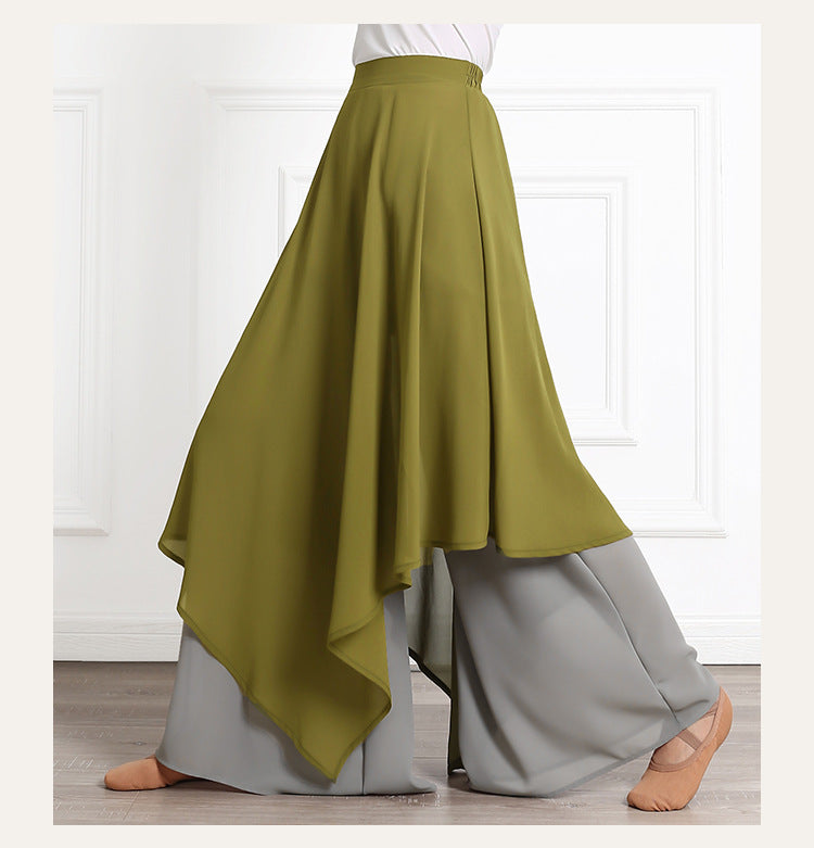 Classic Dancing Wide Legs Pants-Women Bottoms-D-S-Free Shipping Leatheretro