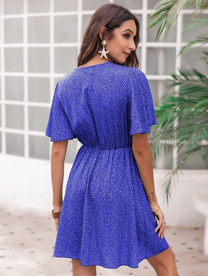 Casual Women Summer Daily Dresses-Dresses-Navy Blue-S-Free Shipping Leatheretro