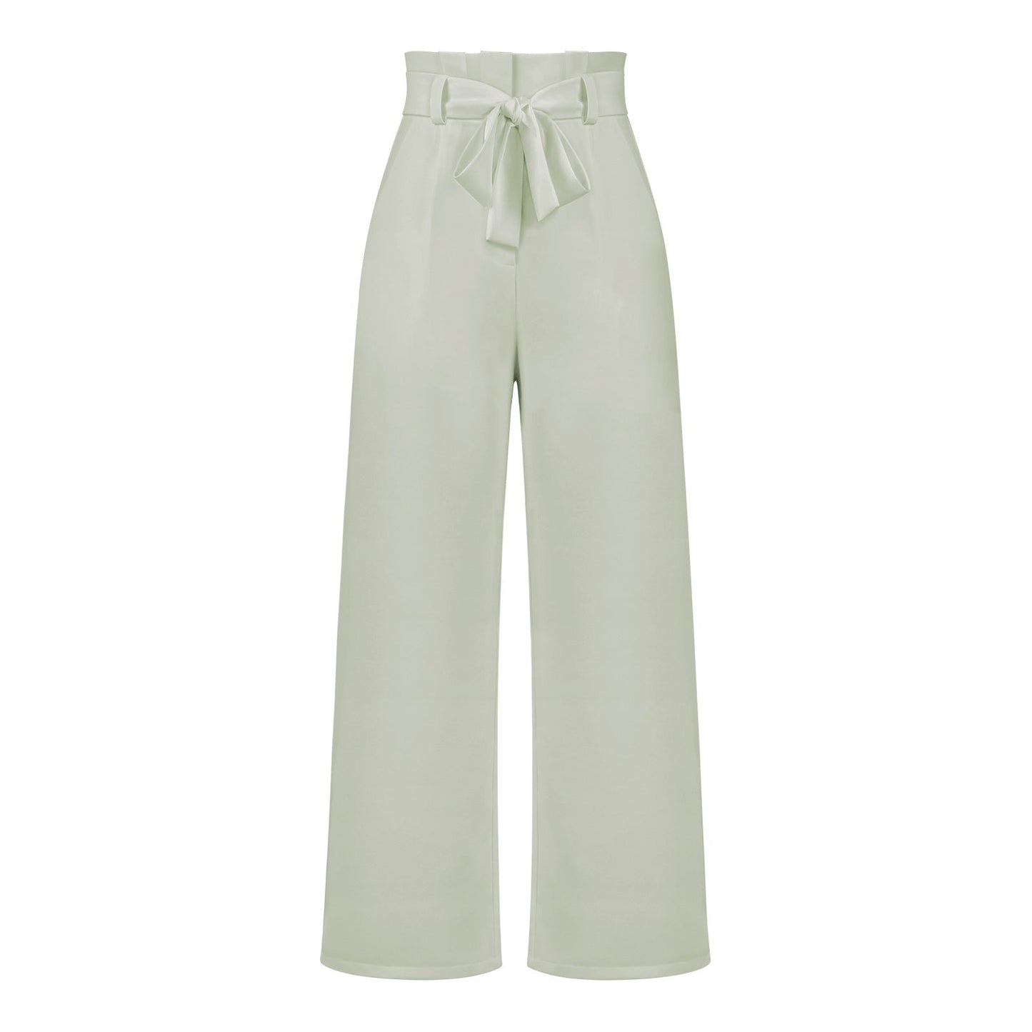 Elegant Office Lady Summer Wide Legs Pants-Pants-Light Green-S-Free Shipping Leatheretro