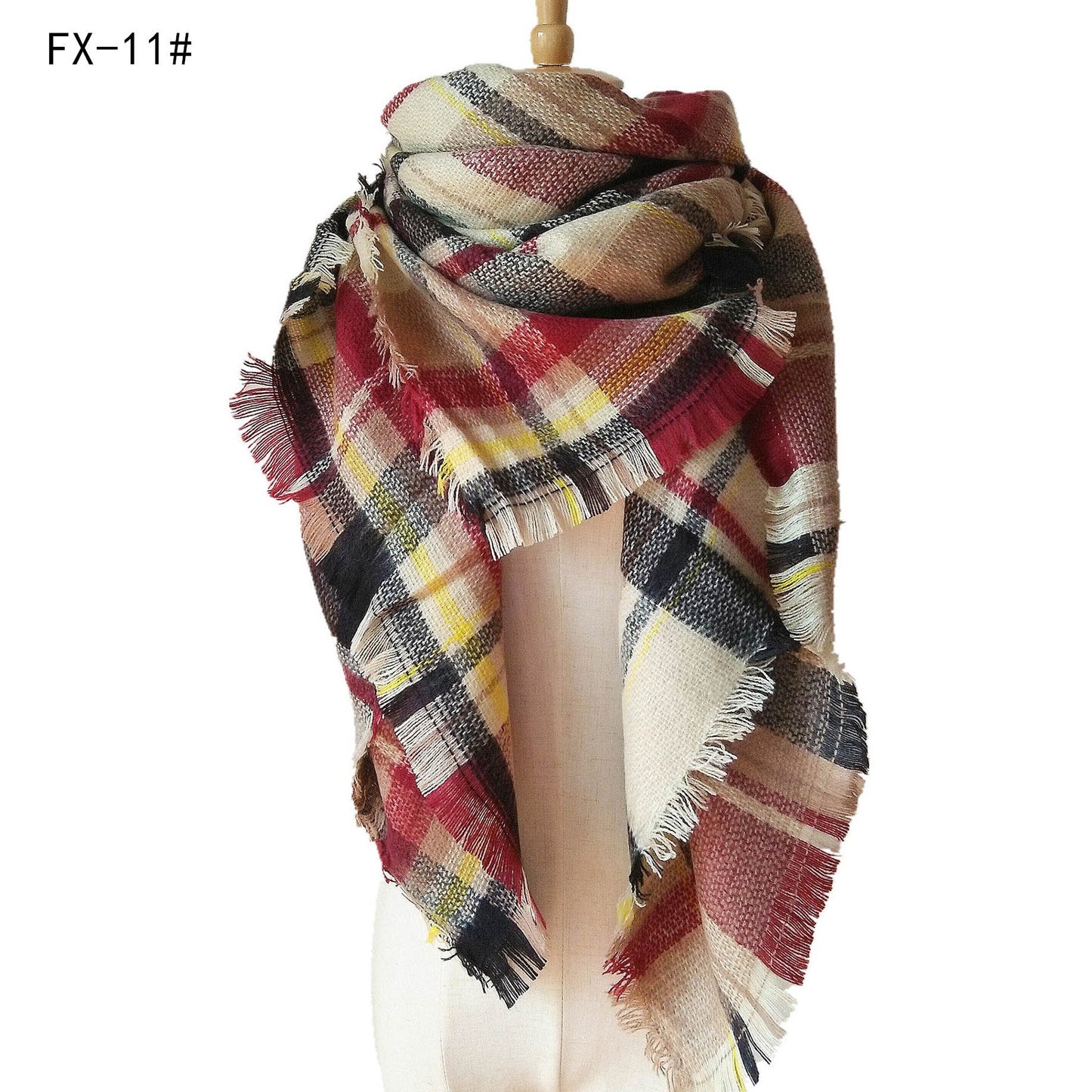 Colorful Soft Winter Scarfs for Women-scarves-11#-140cm-Free Shipping Leatheretro