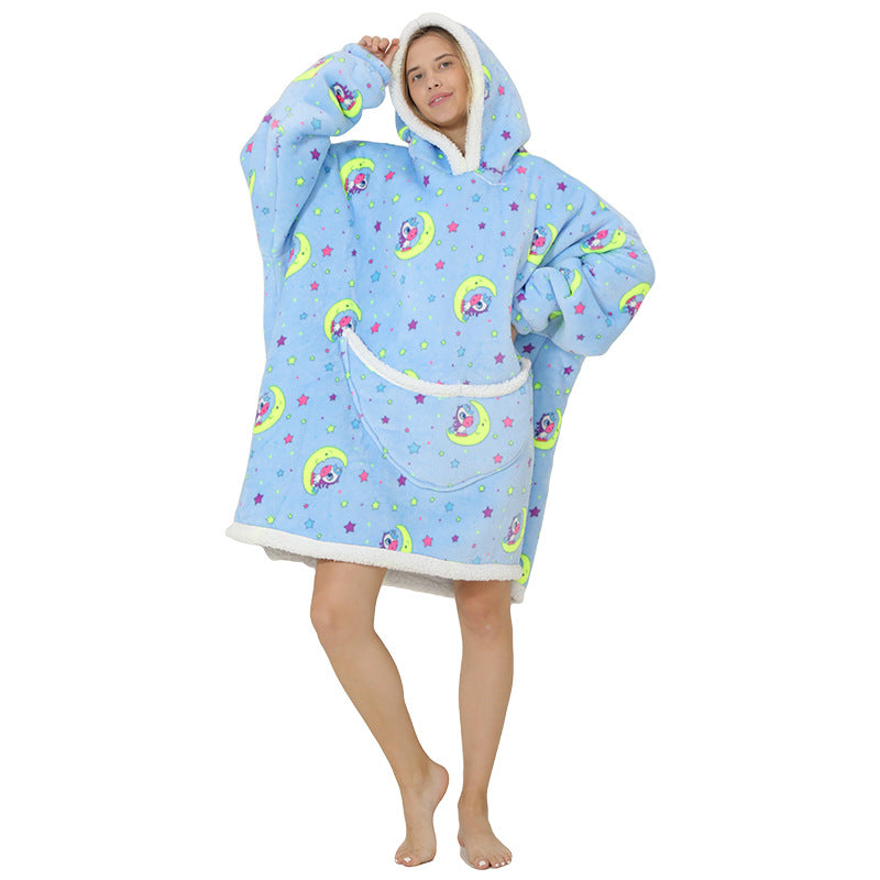 Cozy Sheep Fleece Warm Winter Sleepwear-Sleepwear & Loungewear-Style9-One Size-Free Shipping Leatheretro