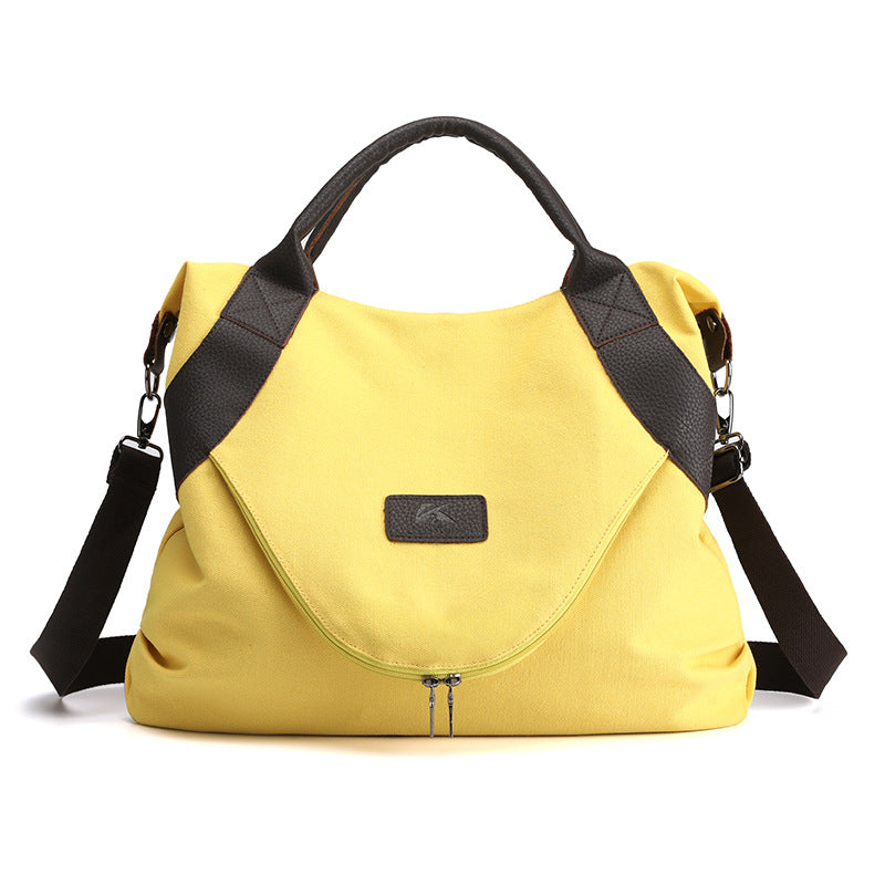Vintage Large Tote Handbags for Women 829-Handbags-Yellow-Free Shipping Leatheretro