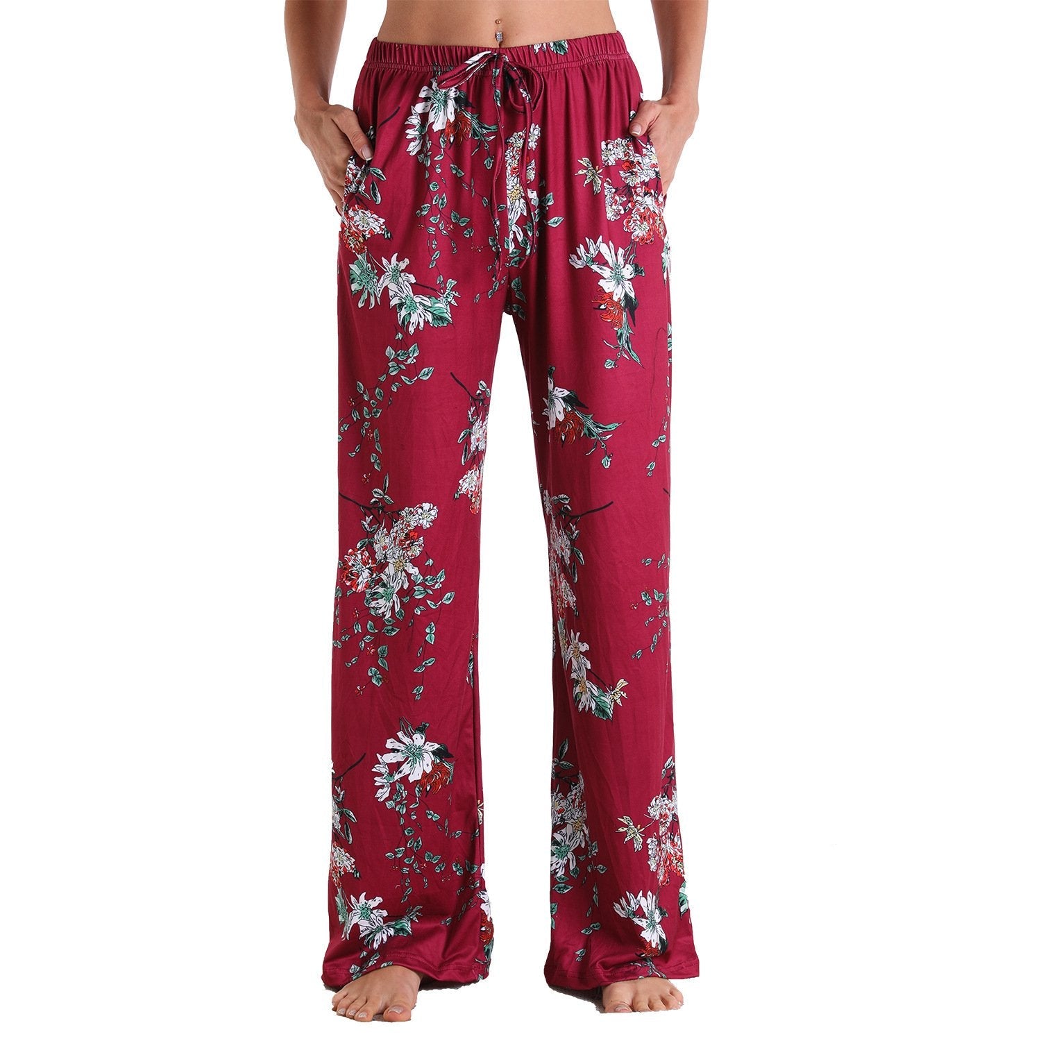 Leisure Women Comfortable Pants with Pocket-Pajamas-3012-S-Free Shipping Leatheretro