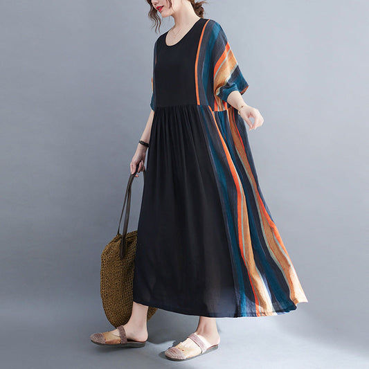 Casual Women Plus Sizes Long Cozy Dresses-Dresses-The same as picture-One Size-Free Shipping Leatheretro