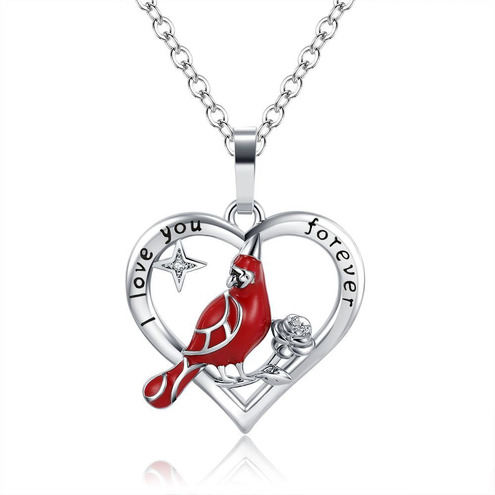 Lovely Red Birds Designed Necklace for Women-Necklaces-F-Free Shipping Leatheretro