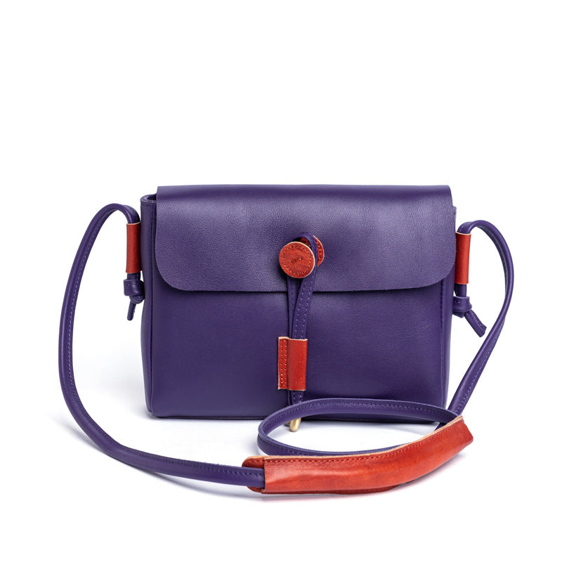 Vintage Cute Leather Shoulder Bags for Women 6011-Handbags-Yellow-Free Shipping Leatheretro