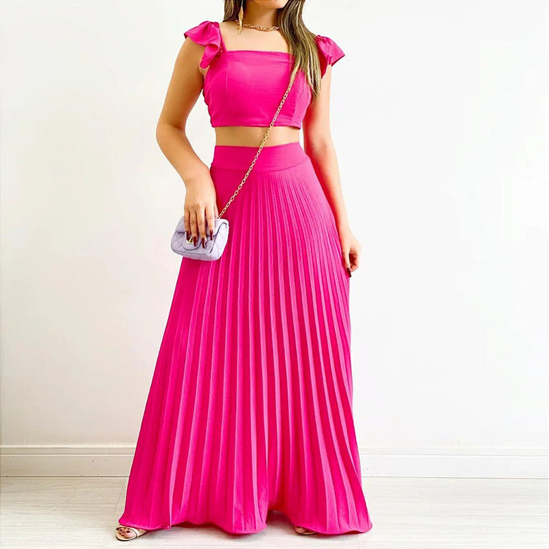 Fashion Women Dress Suits-Dresses-Rose Red-S-Free Shipping Leatheretro