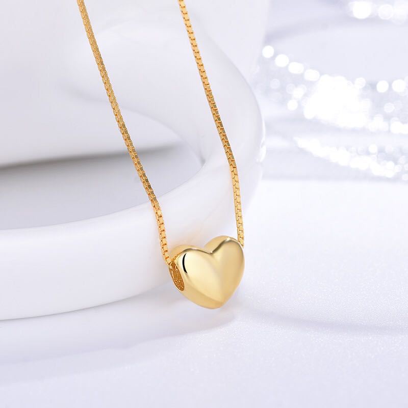 Fashion Sweetheart Shape Sliver Necklace for Women-Necklaces-Silver Color-Free Shipping Leatheretro