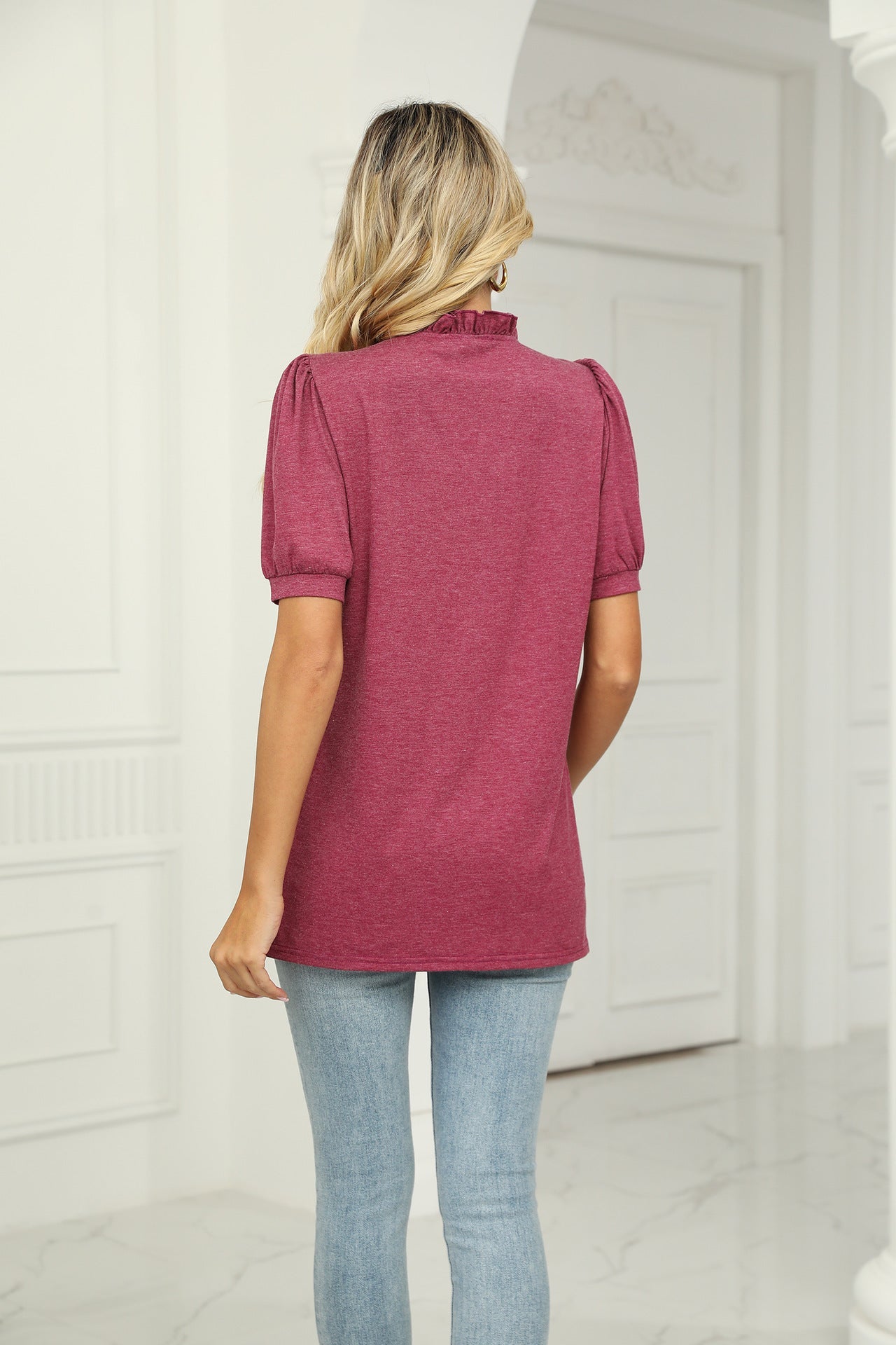 Summer Short Sleeves Women T Shirts-Shirts & Tops-White-S-Free Shipping Leatheretro