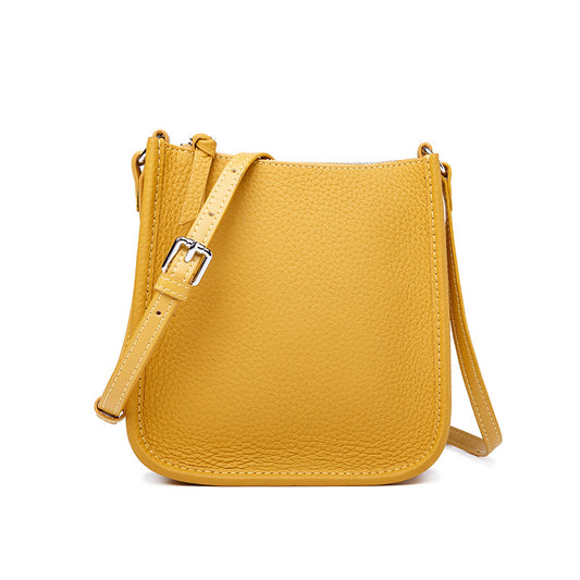 Fashion Small Leather Shoulder Cellphone Bag 21139-Leather Bags for Women-Yellow-Free Shipping Leatheretro