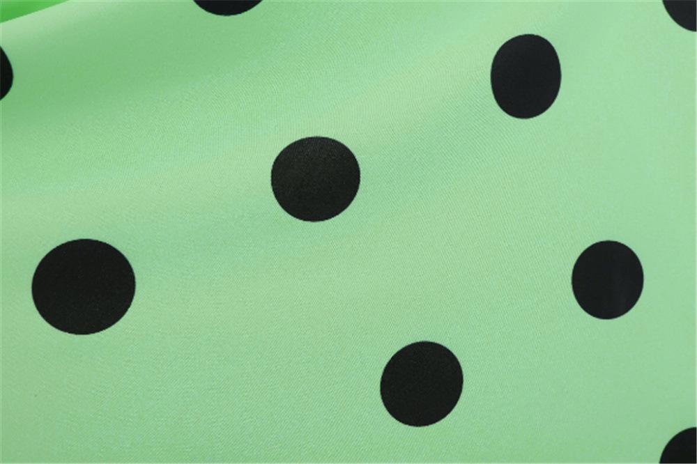 Casual Sleeveless Dot Print Vintage Dresses-Vintage Dresses-Yellow-S-Free Shipping Leatheretro