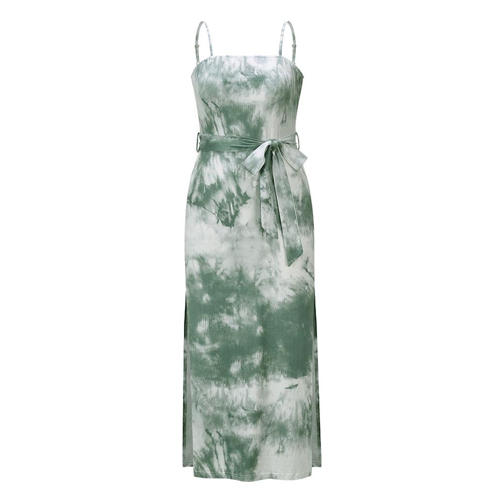 Summer Dyed Casual Midi Dresses-Sexy Dresses-Green-S-Free Shipping Leatheretro