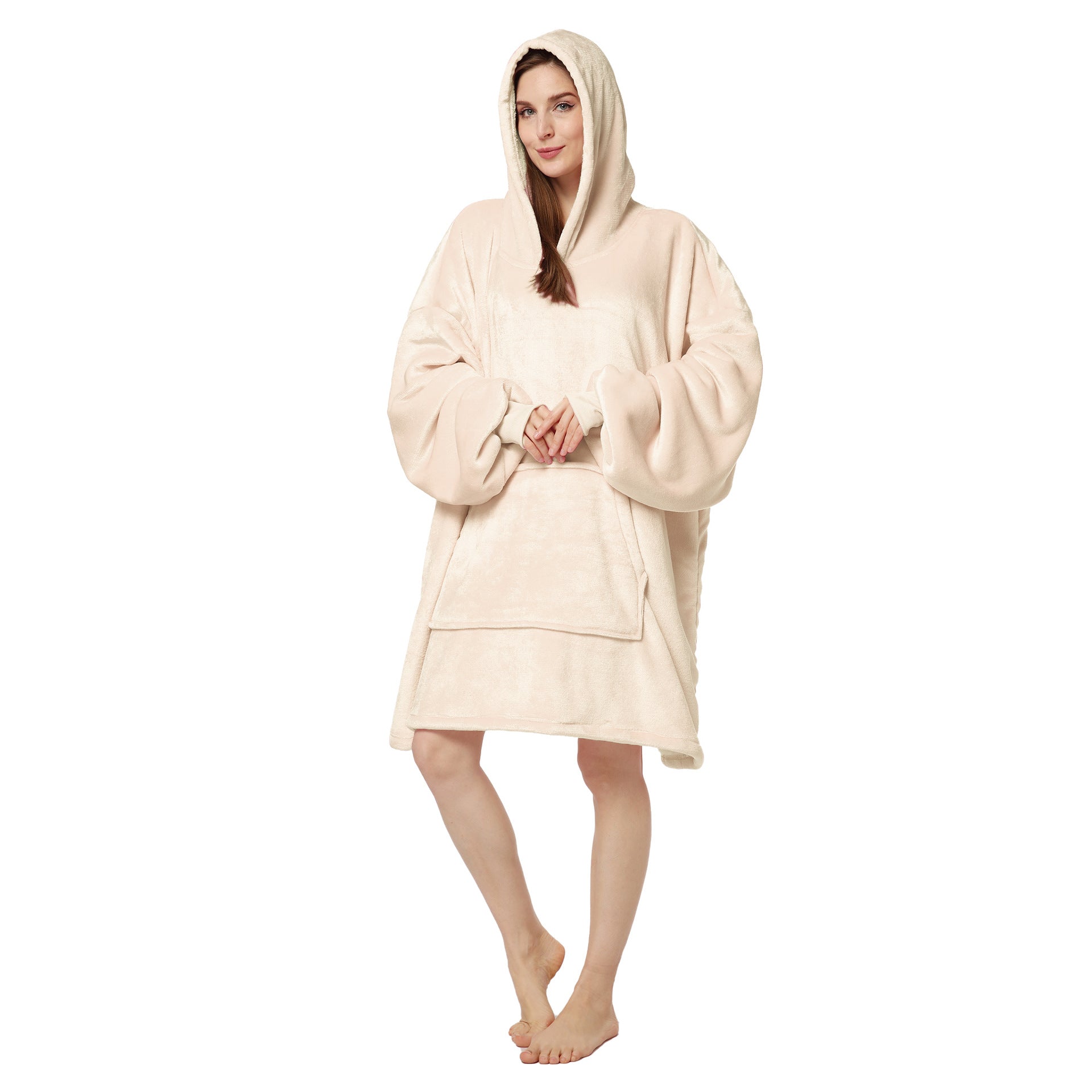 Plus Sizes Warm Hoodies Sleepwear for Couple-Blankets-Pink-One Size-Free Shipping Leatheretro