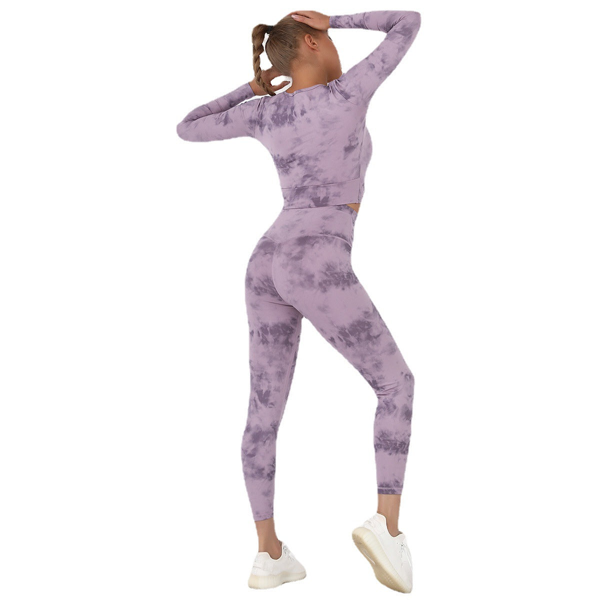 Sexy Elastic Air Breathable Sports Suits-Activewear-Pink-S-Free Shipping Leatheretro