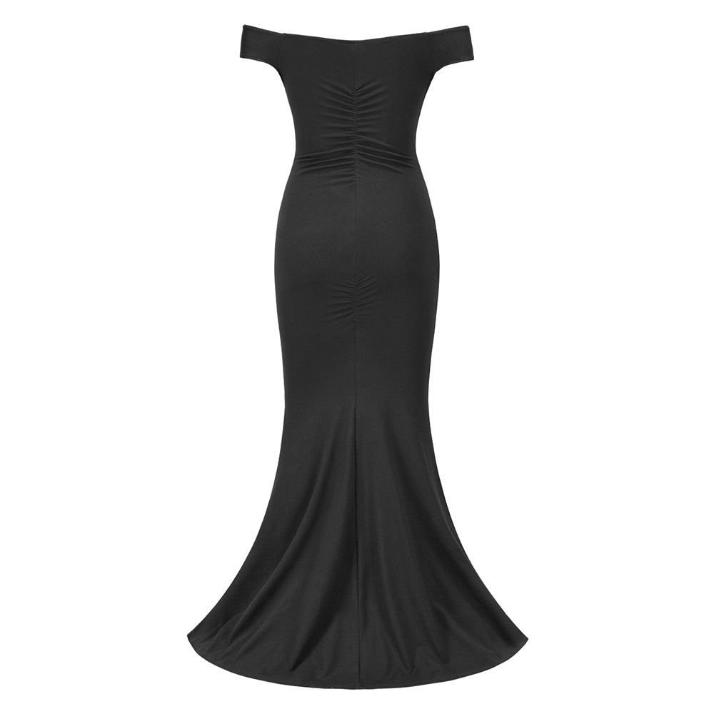 Sexy Backless Slim Women Evening Party Dresses-Dresses-Orange Red-S-Free Shipping Leatheretro