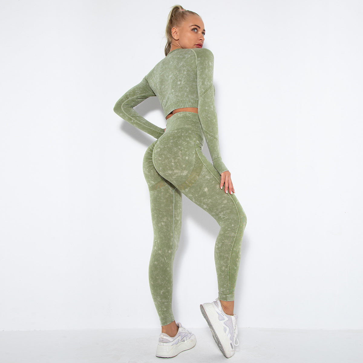 Sexy Simple Style Running Sports Suits-Suits-Army Green-S-Free Shipping Leatheretro