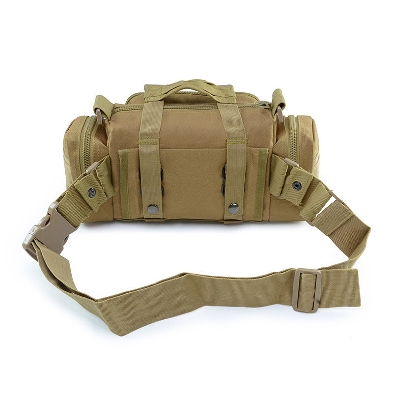 Multifunctional Tactical Bags Cycling Shoulder Bags for Men-Handbags-Khaki-Free Shipping Leatheretro