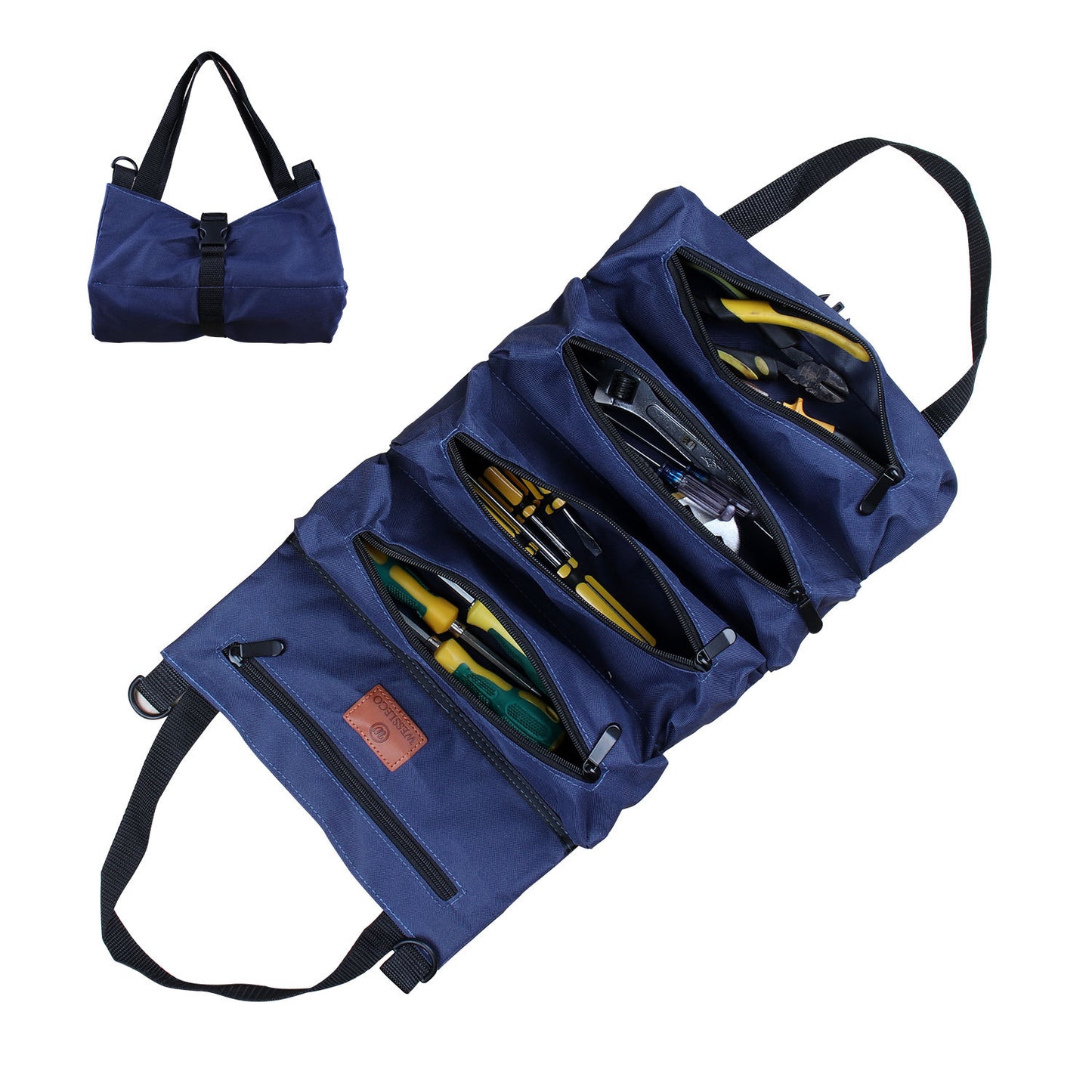 Camoflage Canvas Zippered Tool Storage Bag L167-Canvas cases for tool-Blue-Free Shipping Leatheretro