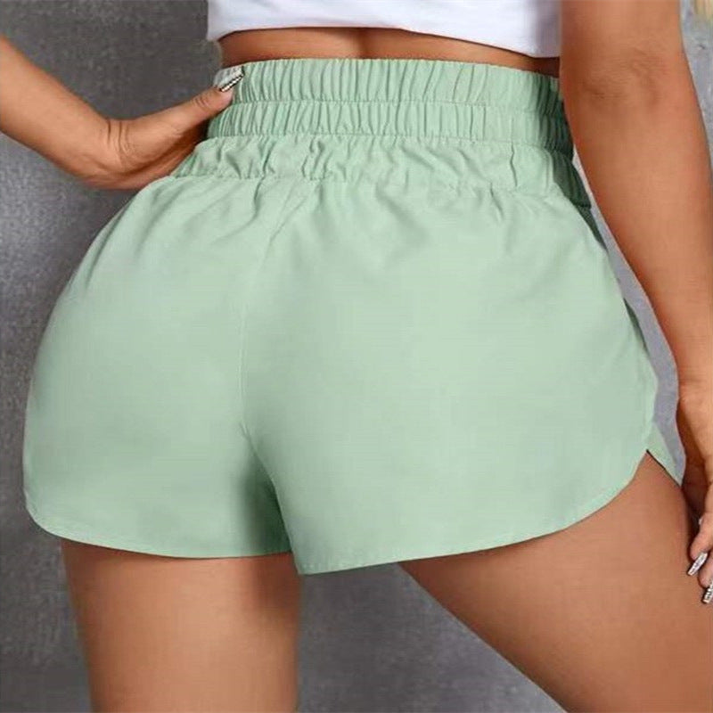 Casual High Waist Summer Shorts for Women-Pants-Green-S-Free Shipping Leatheretro