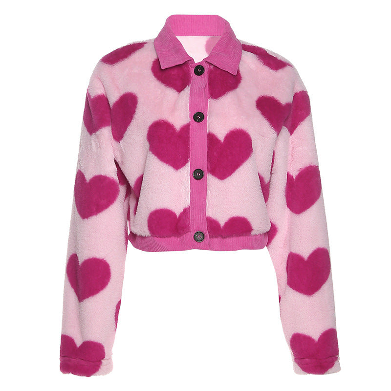 Fashion Sweetheart Design Long Sleeves Overcoats for Women-Outerwear-Pink-S-Free Shipping Leatheretro