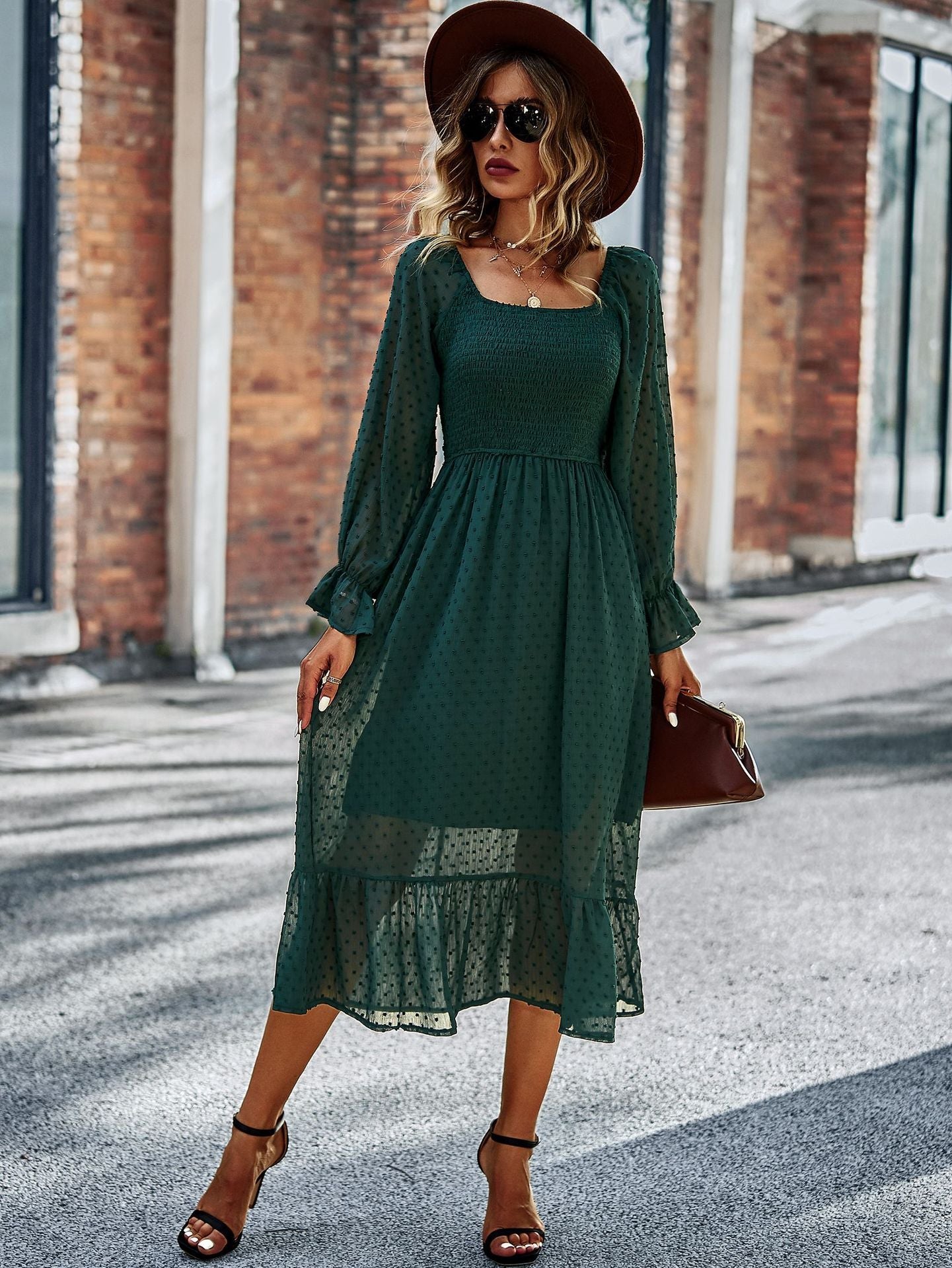 Casual Off The Shoulder Summer Daily Dresses-Dresses-Green-S-Free Shipping Leatheretro