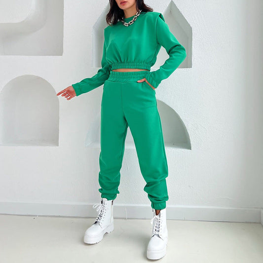 Casual Spring Sports Suits for Women-Suits-White-S-Free Shipping Leatheretro