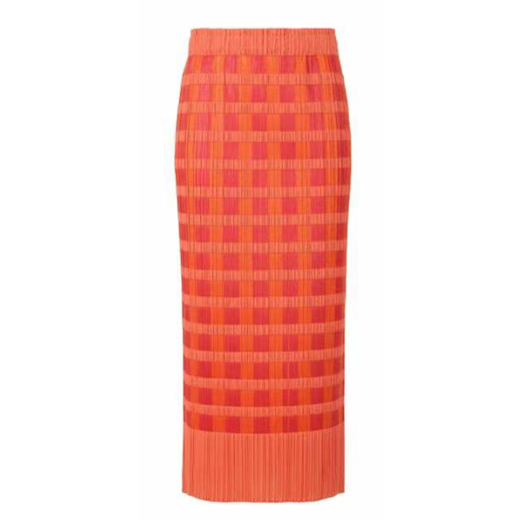 Elegant Sheath Skirts for Women-Skirts-Ornage-One Size-Free Shipping Leatheretro