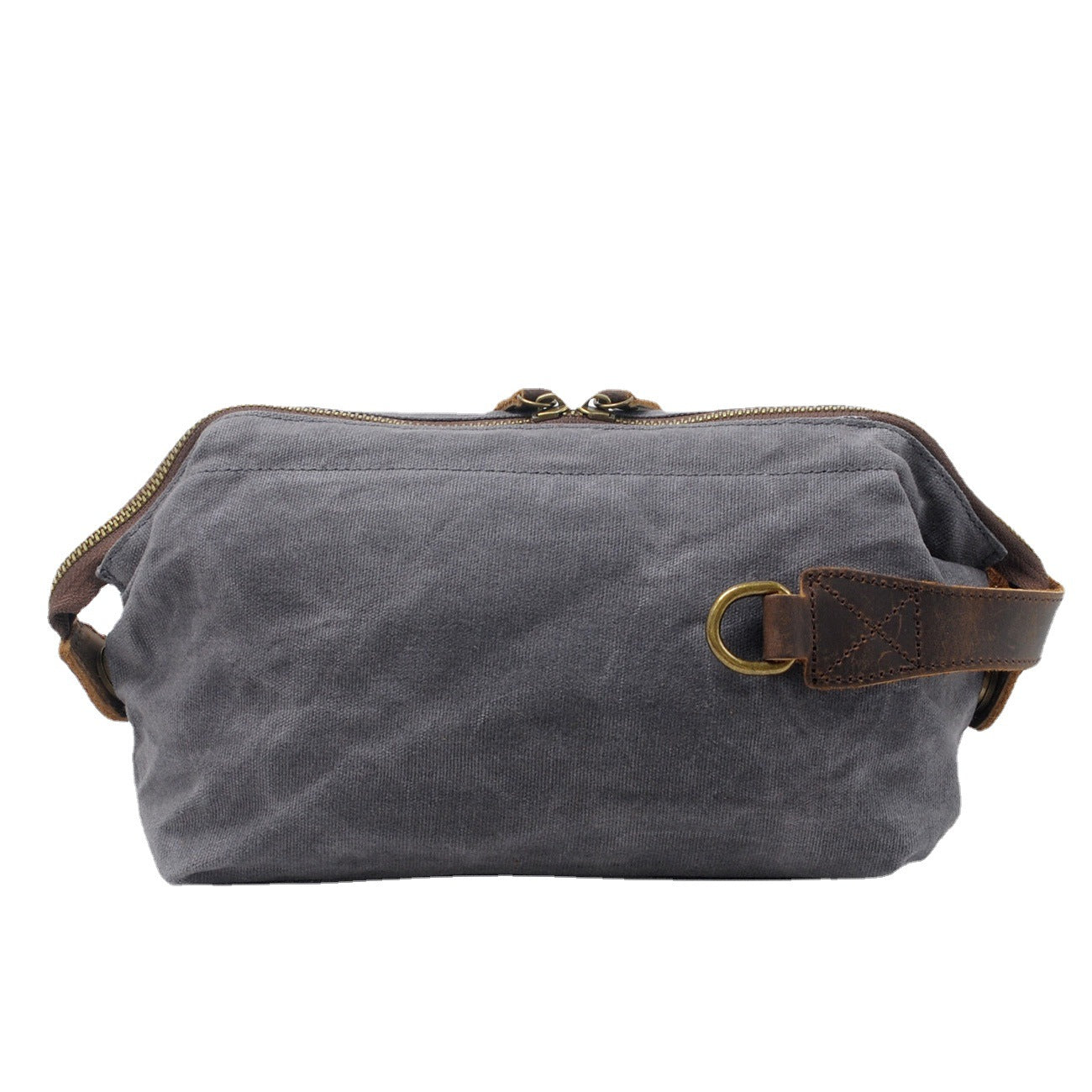 Vintage Men's Canvas Toiletry Bag 9161-Cosmetic & Toiletry Bags-Black-Free Shipping Leatheretro