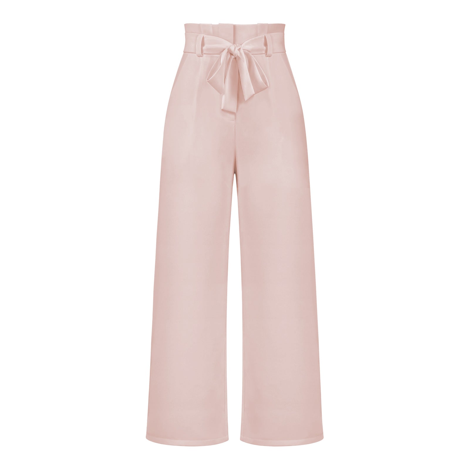 Elegant Office Lady Summer Wide Legs Pants-Pants-Light Pink-S-Free Shipping Leatheretro