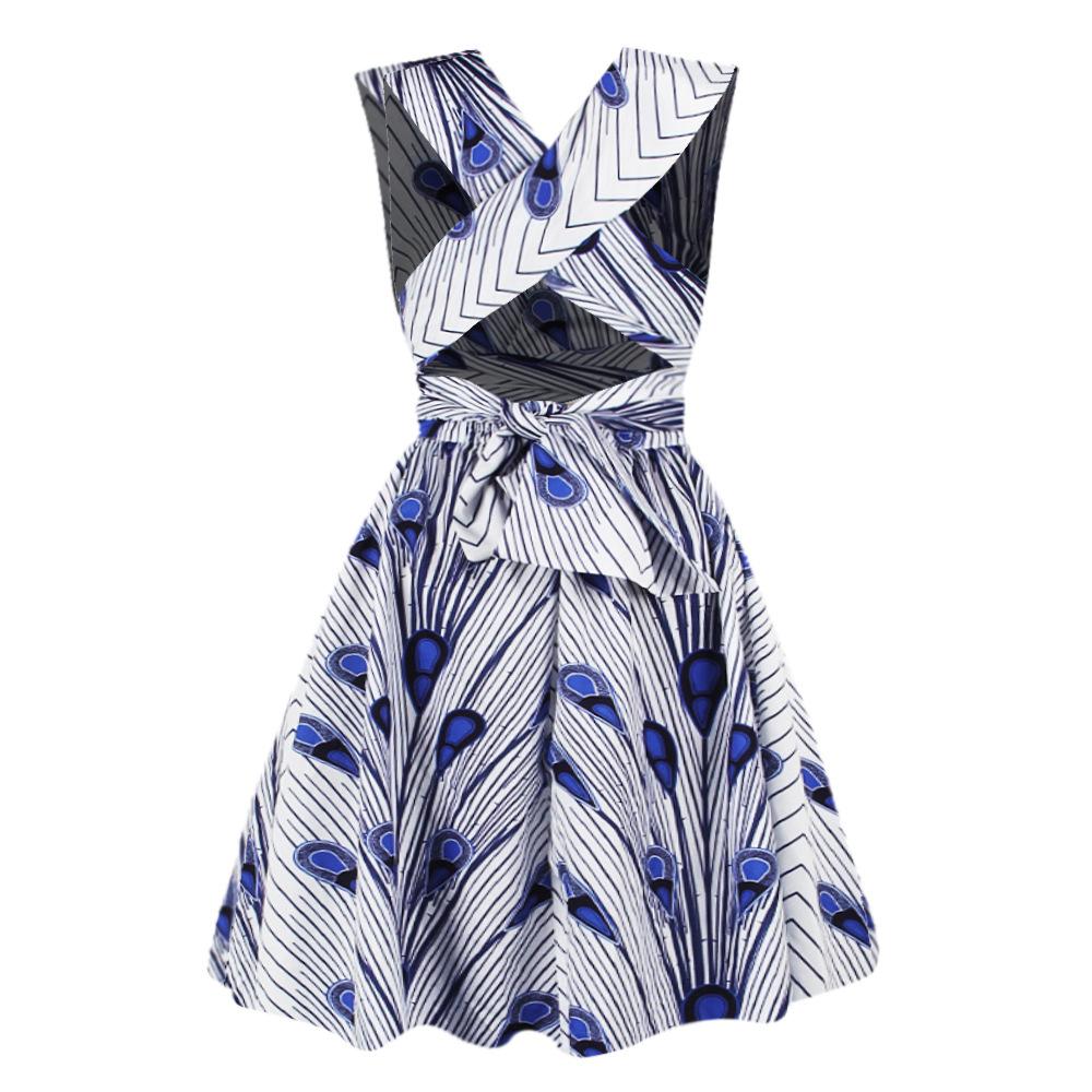 African Girl Summer Sexy Dresses-Mini Dresses-FQSA001-S-Free Shipping Leatheretro