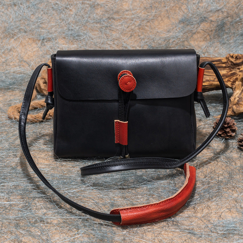 Vintage Cute Leather Shoulder Bags for Women 6011-Handbags-Yellow-Free Shipping Leatheretro