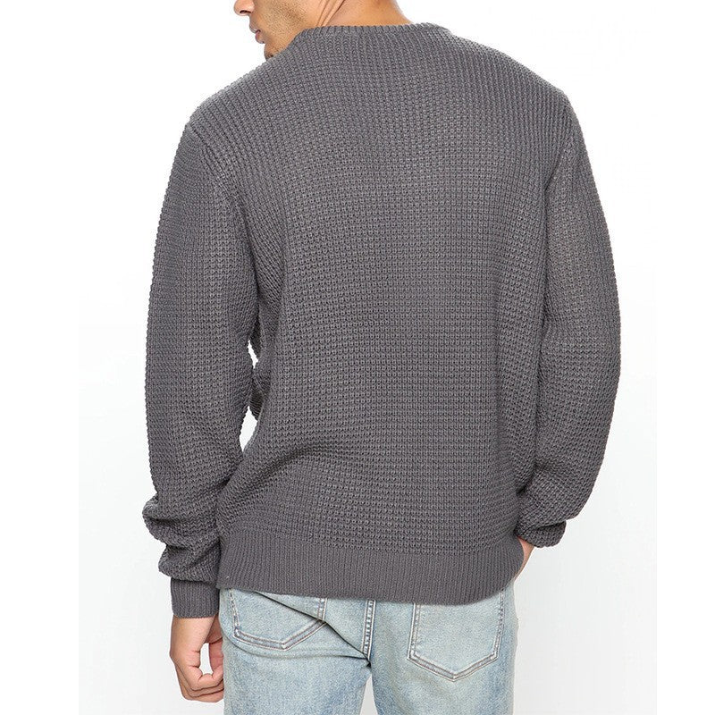 Casual Pullover Knitted Sweaters for Men-Shirts & Tops-White-S-Free Shipping Leatheretro