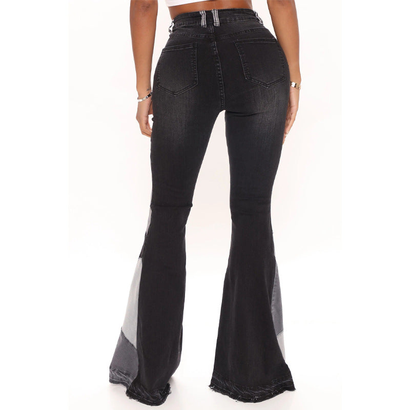 Fashion Plus Sizes Denim Jeans for Women-Pants-Black-S-Free Shipping Leatheretro