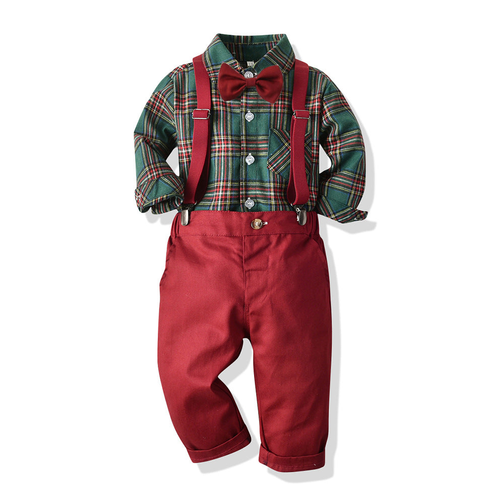 Boys' Christmas Suits-Suits-A-70CM-Free Shipping Leatheretro