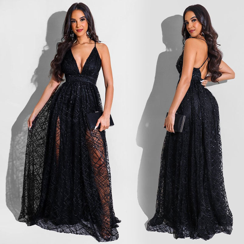 Fairy Black Long Dresses for Women-Dresses-Black-S-Free Shipping Leatheretro