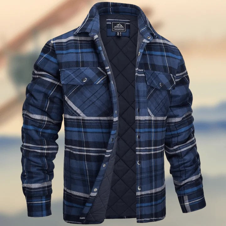 Casual Long Sleeves Thicken Jacket Coats for Men-Coats & Jackets-Navy Blue-S-Free Shipping Leatheretro